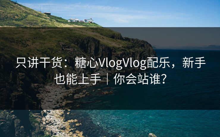 只讲干货：糖心VlogVlog配乐，新手也能上手｜你会站谁？